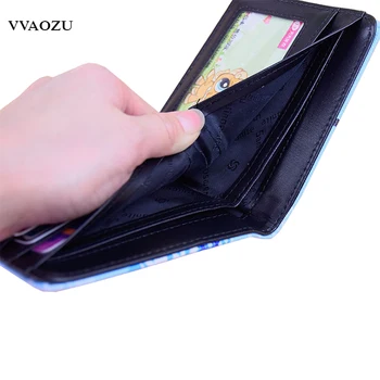 Kreslený Gintama PU Kůže Karty Případě Sakata Gintoki Ženy Muži peněženka Peněženka Karty ID Držitele Peníze Pytel Carteira