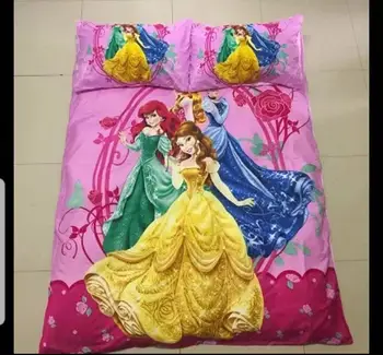 Kreslený jedné velikosti Princezna Sněhurka Peřinu Set 3ks pro holky povlečení Dvoulůžkový Postel pokoj Dekor hot prodej dárek k Narozeninám
