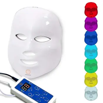 Krása Photon LED Obličejové Masky, Terapie 7 Barev Světla, Péče o Pleť, Omlazení Vrásek, Odstranění Akné Spa Nástroj