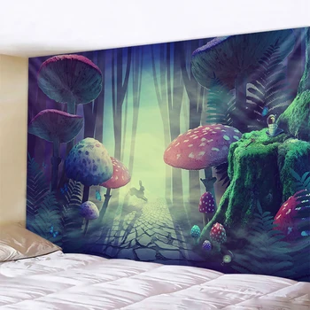 Krásná rostlina psychedelické scény Mandala zdi gobelín tkaniny Jóga Hippie pozadí látkové cestovní matraci, bytové dekorace