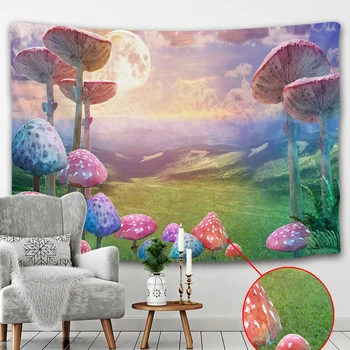 Krásná rostlina psychedelické scény Mandala zdi gobelín tkaniny Jóga Hippie pozadí látkové cestovní matraci, bytové dekorace