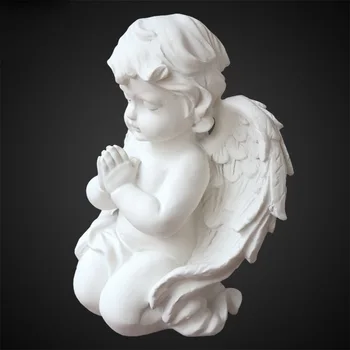 Krásný Anděl Omítky Obrázek Nábytkem v Evropském stylu Kreativní Děti Obrázek Sochy Nový Regál Ploše Socha, Socha