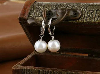 Krásný Bílý Perlový Přívěšek Náušnice Pro Ženy, Dámy Svatební Zásnubní Dobrý Prodej 925 Sterling Silver Šperky Přítomen