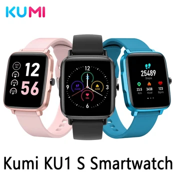 KUMI KU1 S SmartWatch IP68 Voděodolný Chytrý Náramek s Bluetooth 5.0 Spánek Monitor 11 Sportovní Režim iOS Android Globální Verze