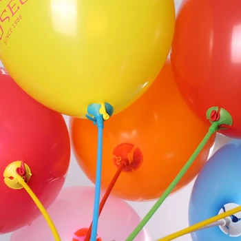 Kvalitní 100pc/lot 27 cm balón příslušenství Balón Držitel Hole s poháry zásoby strany dekorace Balónky Držák Hole