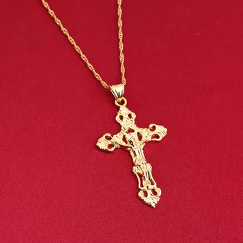 Kvalitní Rychle a Zběsile Celebrity, Vin Diesel Položky 24K Ježíš Kříž Přívěsek Náhrdelník Šperky Muži