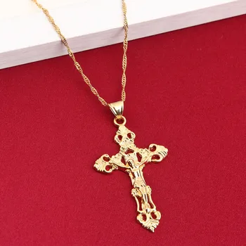 Kvalitní Rychle a Zběsile Celebrity, Vin Diesel Položky 24K Ježíš Kříž Přívěsek Náhrdelník Šperky Muži