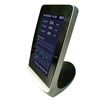 Kvalitu ovzduší Sledovat Stopy PM2.5 HCHO(Formaldehyd) TVOC Detektor analyzátor plynů, Znečištění Ovzduší Metr tester senzor Vnitřní Office