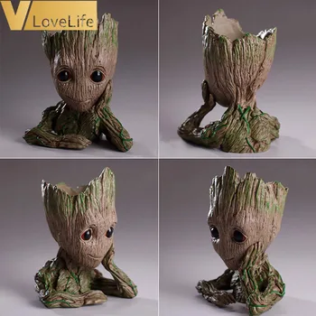 Květináč Dítě Groot Pero Držitel Strážce Galaxie, Roztomilý Model, Hračka Treeman Dítě Groot Hrdina Modelu Dárky Květináč s Dírou