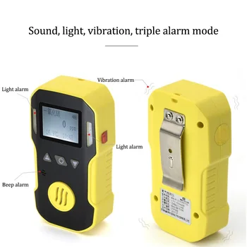 Kyslík O2 Monitor Digitální Detektor Úniku Plynu s Zvuk+Světlo+Šok Alarm zemního Plynu Detektor Kvality Vzduchu Profesionální Plynový Senzor