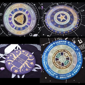 Kyvadlo Mat Astrologie Zvěrokruhu Desky Epoxidové Pryskyřice Formy Sun Moon Star Tarotové Karty Zásobník Kolo Pryskyřice Formy Čarodějnictví Nástroje