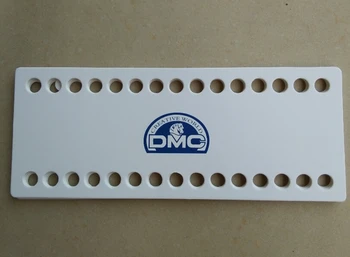 Křížkové prázdné DMC threading desky vlákno organizátor 30 díry, husté bílé karty threading deska cross stitch příslušenství