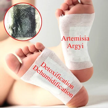 LAMILEE Artemisia Argyi Detox Nohy Podložky Záplaty Toxiny Nohy Zeštíhlující Čistící Bylinné Tělo Zdraví Lepicí Polštářky 10Pcs Hromadné