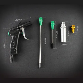 LAOA Hliníkové Slitiny ofukovací pistole Vzduchové pistole Jet pistole Pneumatické vysokotlaké Prachu ofukovací pistole