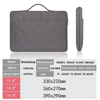 Laptop Bag Pouzdro pro Apple Macbook Air Pro Retina 11 12 13 15 16 Inch Laptop Rukáv Notebook Obchodní Taška Unisex Kabelka