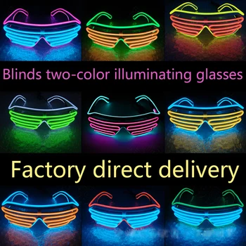 LED Brýle na Zářící Halloween Svítící Neon Vánoční Večírek Bril Blikající Světlo nové