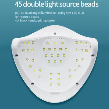 LED Lampa na Nehty Pro Manikúru 120/150W Nehty Vlasů Stroj UV Lampa Pro Vytvrzování UV Gel lak na Nehty Snímání S LCD Displejem#G