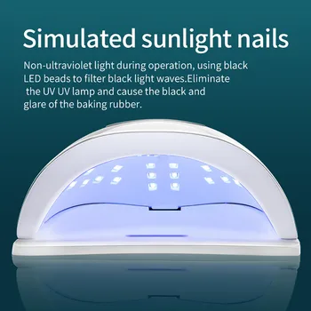 LED Lampa na Nehty Pro Manikúru 120/150W Nehty Vlasů Stroj UV Lampa Pro Vytvrzování UV Gel lak na Nehty Snímání S LCD Displejem#G