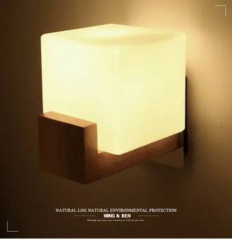 LED Nástěnné Svítidlo E27 60W Vnitřní Nástěnné Světlo přisazená LED Cube Pro Ložnice, Obývací Pokoj