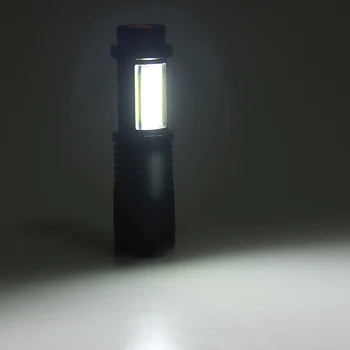 Led Svítilna vestavěnou Baterii XPE Zoom Zaměření Pochodeň Lampa Nastavitelný 2000 Lumenů Baterka Vodotěsné pro Venkovní Mini Svítilny