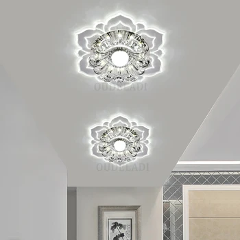LED uličky světla ve tvaru květiny křišťálové svítidla downlighty vestavěné stropní kreativní chodba obývací pokoj ložnice