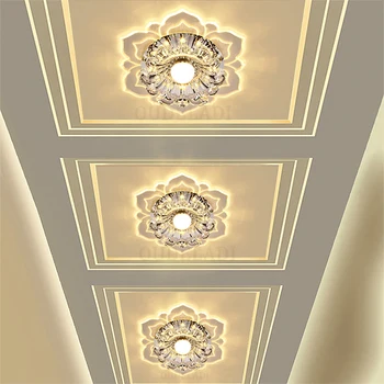 LED uličky světla ve tvaru květiny křišťálové svítidla downlighty vestavěné stropní kreativní chodba obývací pokoj ložnice
