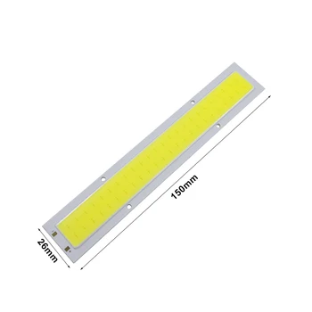 LED Čip 12V COB Panel Strip Světlo 10W Led Zdroj Světla pro Auta Lampa Reflektor Podlahové Osvětlení Žárovky Teplá Bílá Čistě Bílá JQ