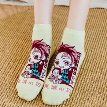 Legrační Roztomilý, Lidi, Holky, Kreslené Ženy, Anime Rovné Ponožky Ležérní Bavlněné Osobnosti Módní Ponožky Pro Dívky 5 Párů