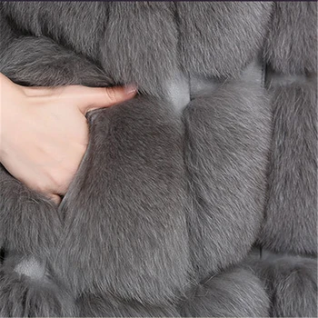 Leiouna Tlustý Plus Velikosti 3XL Zimní Módní Ženy Faux Fur svrchní oděv Kabát Topy Ženy s Kapucí Zimní Teplé Kožešiny Fox Bunda Kabáty