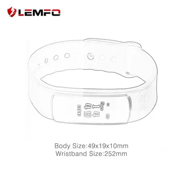 LEMFO i3 0.96 Palcový Displej Chytrý Náramek ID Volajícího Displej Vodotěsné Chytré Zdravotní Náramky pro Android Pro IOS