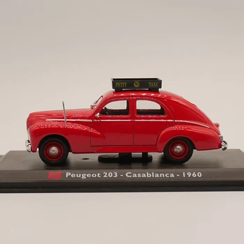 Leo Model 1:43 Peugeot 203 1960 Casablanca Maroko taxi Odlitek Slitiny Auto Hračka Sběratelství
