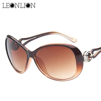 LeonLion 2021 Vintage Gradient L sluneční Brýle, Ženy Značky Návrhář Klasické Nadrozměrných Sluneční Brýle, UV400 Oculos De Sol Feminino