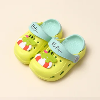 Letní Dětské Plážové Sandály Dívky Chlapci Přezůvky Roztomilý Krokodýl Design EVA, dětská Obuv, Pantofle Pro 1-5T Děti Batole Boty