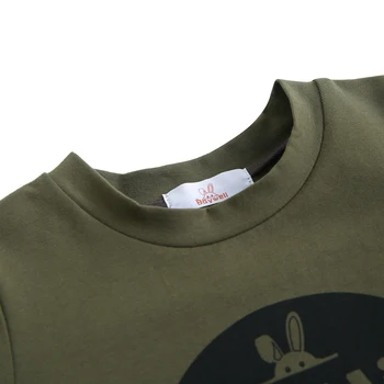 Letní Kluci T-shirt Oblečení Nastavit Vojenské Maskovací Soupravy s Kapucí Kabát + Kalhoty Děti, Dítě, Šaty, Obleky Oblečení