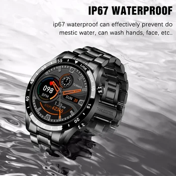 LIGE Nový Plně Dotykový Displej Chytrý Watch Sport Fitness Hodinky IP67 Vodotěsné Volání Bluetooth Smartwatch pro Android, iOS Hodinky Muži