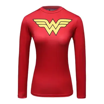 LightningT-košile, Ženy Dlouhý Rukáv Fitness Absorbují Pot Ženy T Košile Kompresní Topy Camisetas Mujer Quick Dry M-XXL