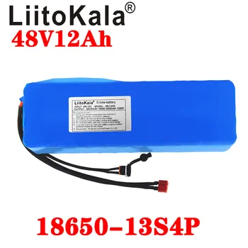 LiitoKala 48v 12ah lithium baterie 48v 12ah elektrické kolo baterie s a 54,6 V, 2A nabíječka pro 500W 750W 1000W motor duty free