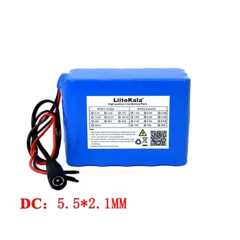 Liitokala Ochrana 12V 10ah 18650 Dobíjecí lithium baterie 12v 10000mAh pro Monitorování nouzového osvětlení +12,6 v 3A Nabíječka