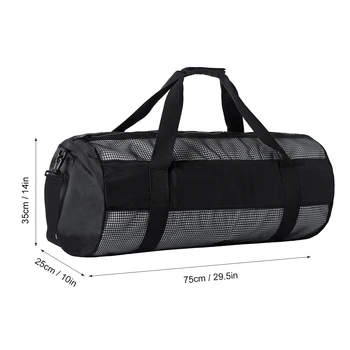 Lixada Mesh Gear Duffel Bag Šnorchl Zařízení Carry Bag pro Potápění Maska Šnorchl Ploutve Potápění, Surfování Gear Pouzdro
