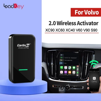 LoadKey & Carlinkit 2.0 Bezdrátové CarPlay Android Auto Aktivátor Pro Volvo XC90 S90 V90 XC60 V60 Adaptér Smart link USB Dongle