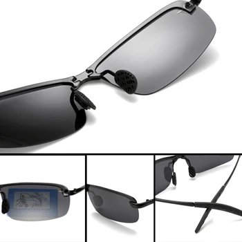 LongKeeper Retro Polarizované sluneční Brýle, Ženy, Muži Semi-bez obrouček Řidičské Brýle Vintage Metal bez Obrouček Gafas de sol