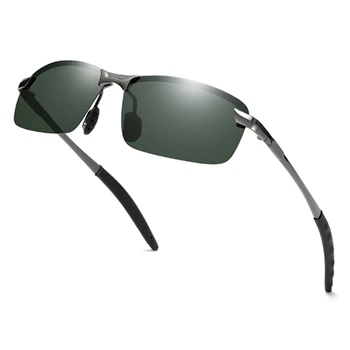 LongKeeper Retro Polarizované sluneční Brýle, Ženy, Muži Semi-bez obrouček Řidičské Brýle Vintage Metal bez Obrouček Gafas de sol