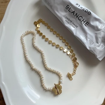 Louleur 925 Sterling Silver, Květina Pearl Náramek, Vysoce Kvalitní Elegantní Zlato Korálek Řetězce Náramky pro Ženy Módní Jemné Šperky