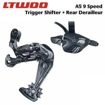 LTWOO A5 1x9 Rychlostí Trigger Shifter + Zadní Přehazovačky, 9s pro MTB Kompatibilní s ALIVIO / ACERA