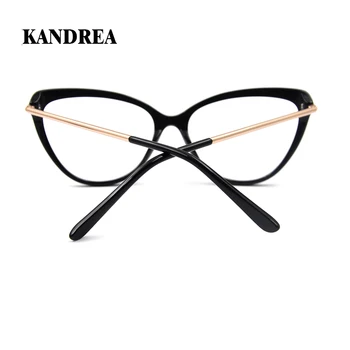 Lucidie ženy módní brýle osobnosti cat eye brýle rám classic černý rám brýle