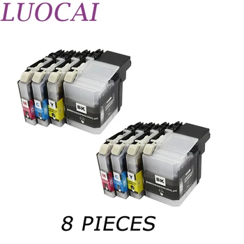LuoCai 8 kusů LC529 LC 529 LC525 LC529XL LC525XL Kompatibilní inkoustové cartridge Pro Brother DCP-J100 DCP-J105 MFC-J200 tiskárny