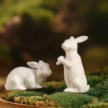 LUWU porcelán teapets roztomilé králíků bílý čaj hrát čínský čajový set dekorace