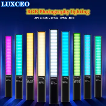 LUXCEO Fotografie Kapesní RGB Fotografické Osvětlení Foto Studio LED Vyplnit Světlo, App Remote 18W Fotografie Osvětlení 2500-6500k