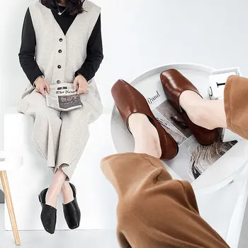 Luxusní boty ženy návrháři plochou Originální Kožené Mokasíny Neformální Náměstí Toe Měkké pohodlné off bílé boty ženské 2020