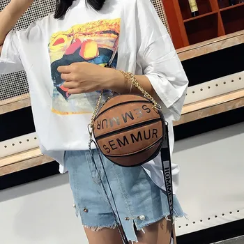 Luxusní Kabelky Ženy, Tašky, Značkové 2019 Slavné Značky Dopis Řetězce Basketbal Taška Kabelka Ženy Rameno Messenger Bag Spojky Sac